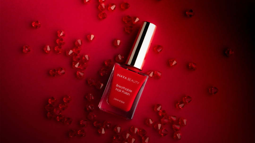 red halal nail polish breathable water permeable