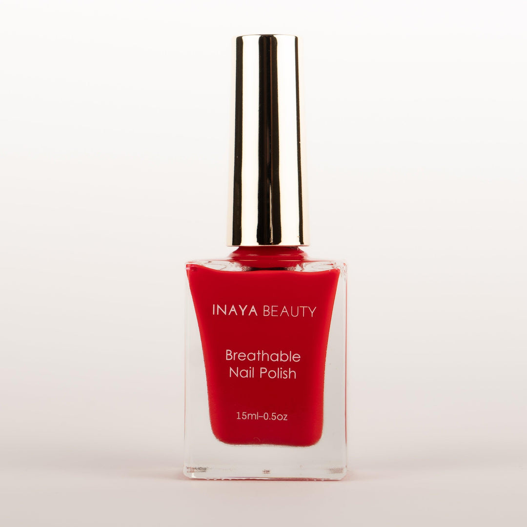 Ruby Red - Breathable Vegan Halal Nail Polish - Inaya Beauty