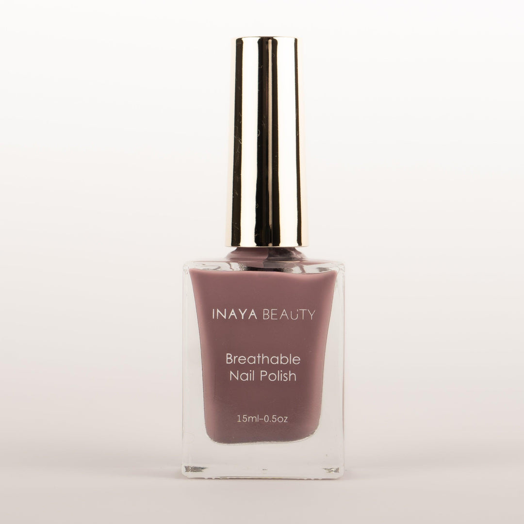 Dusty Mauve - Breathable Vegan Halal Nail Polish - Inaya Beauty