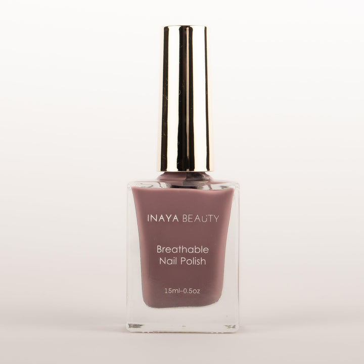 Dusty Mauve - Breathable Vegan Halal Nail Polish - Inaya Beauty