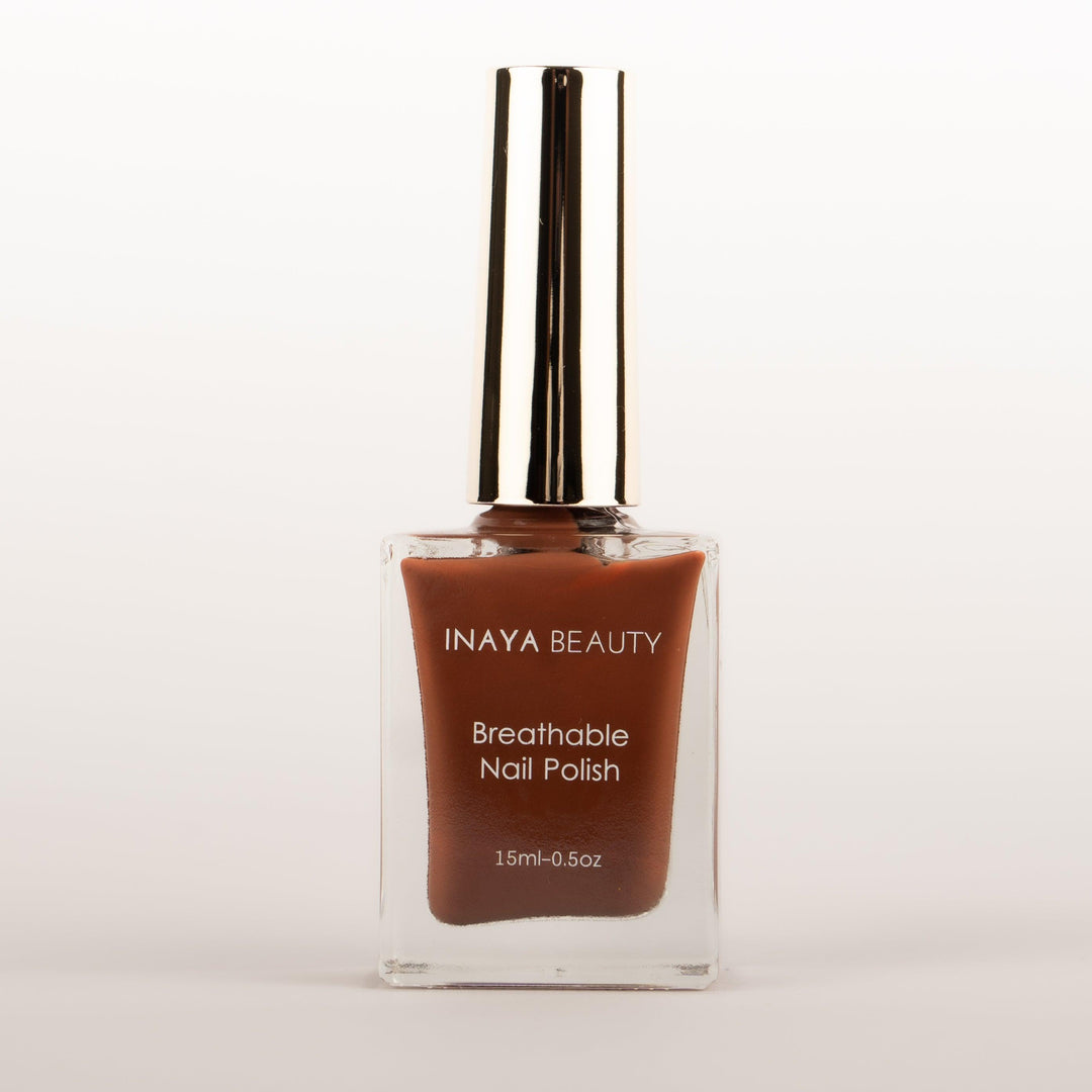 Saddle Brown - Breathable Vegan Halal Nail Polish - Inaya Beauty