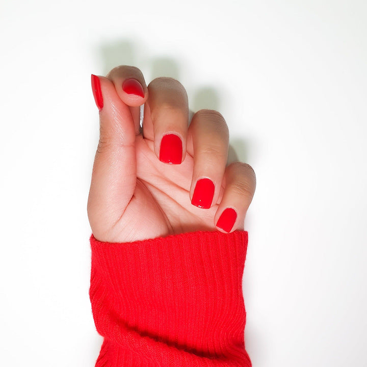 red breathable nail polish